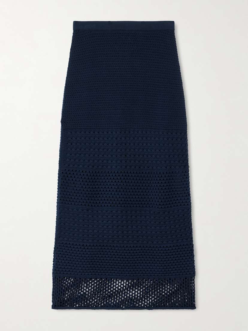 ESCVDO Amada Crocheted Cotton Maxi Skirt