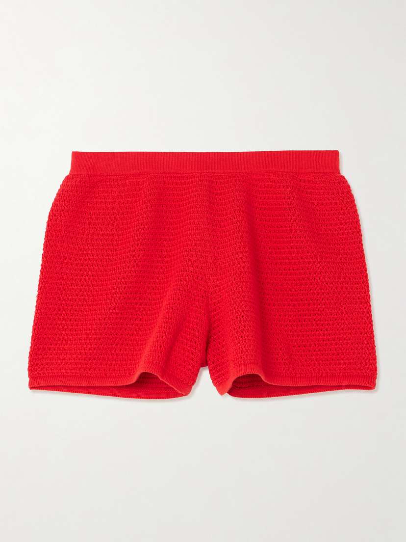 ESCVDO Amada Crocheted Cotton Shorts
