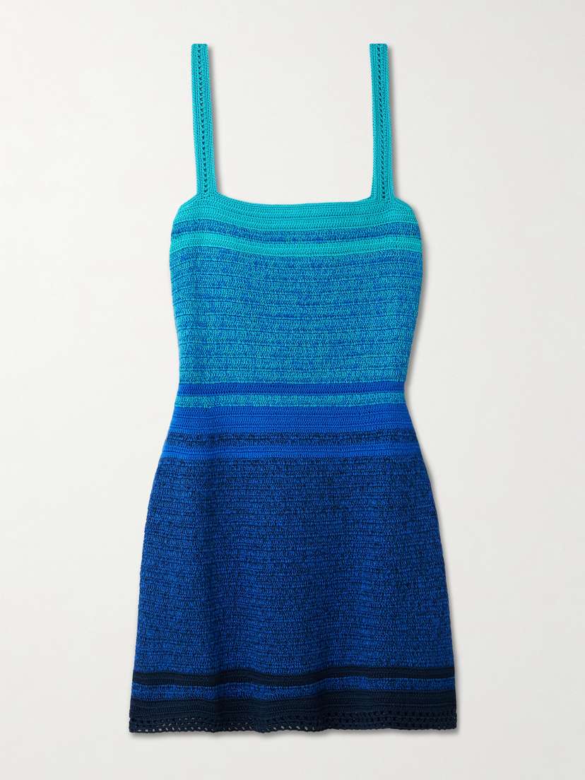 Plumar Crocheted Cotton Mini Dress