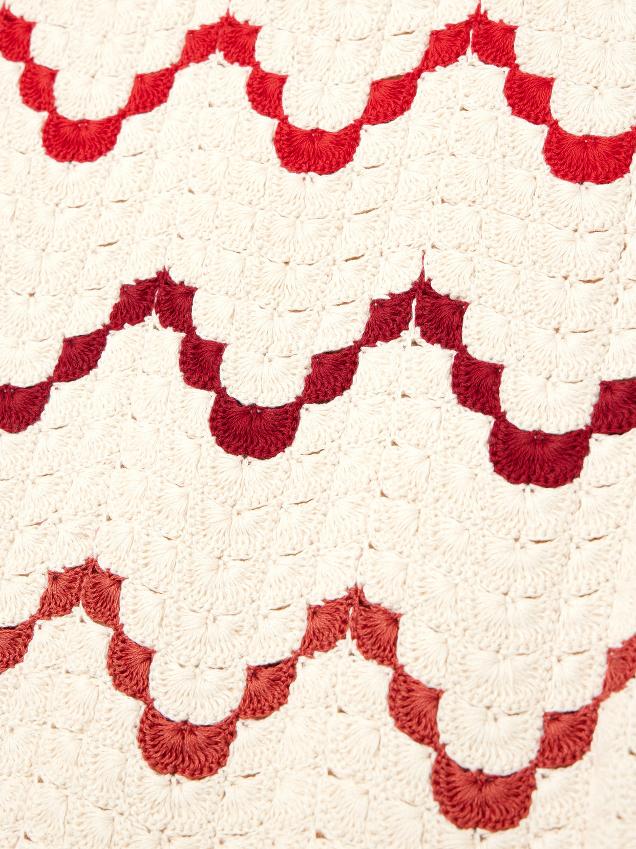 Safi Scalloped Crocheted Cotton Midi