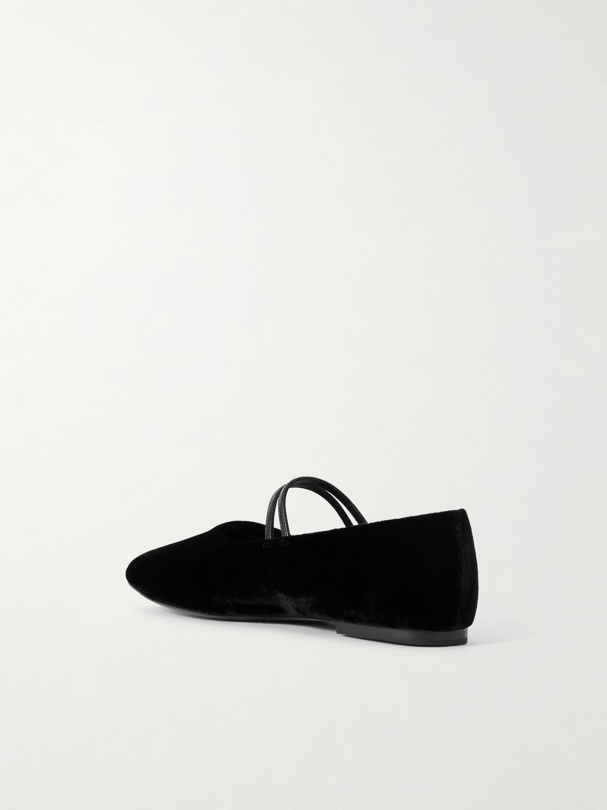 Velvet Mary Jane Ballet Flats