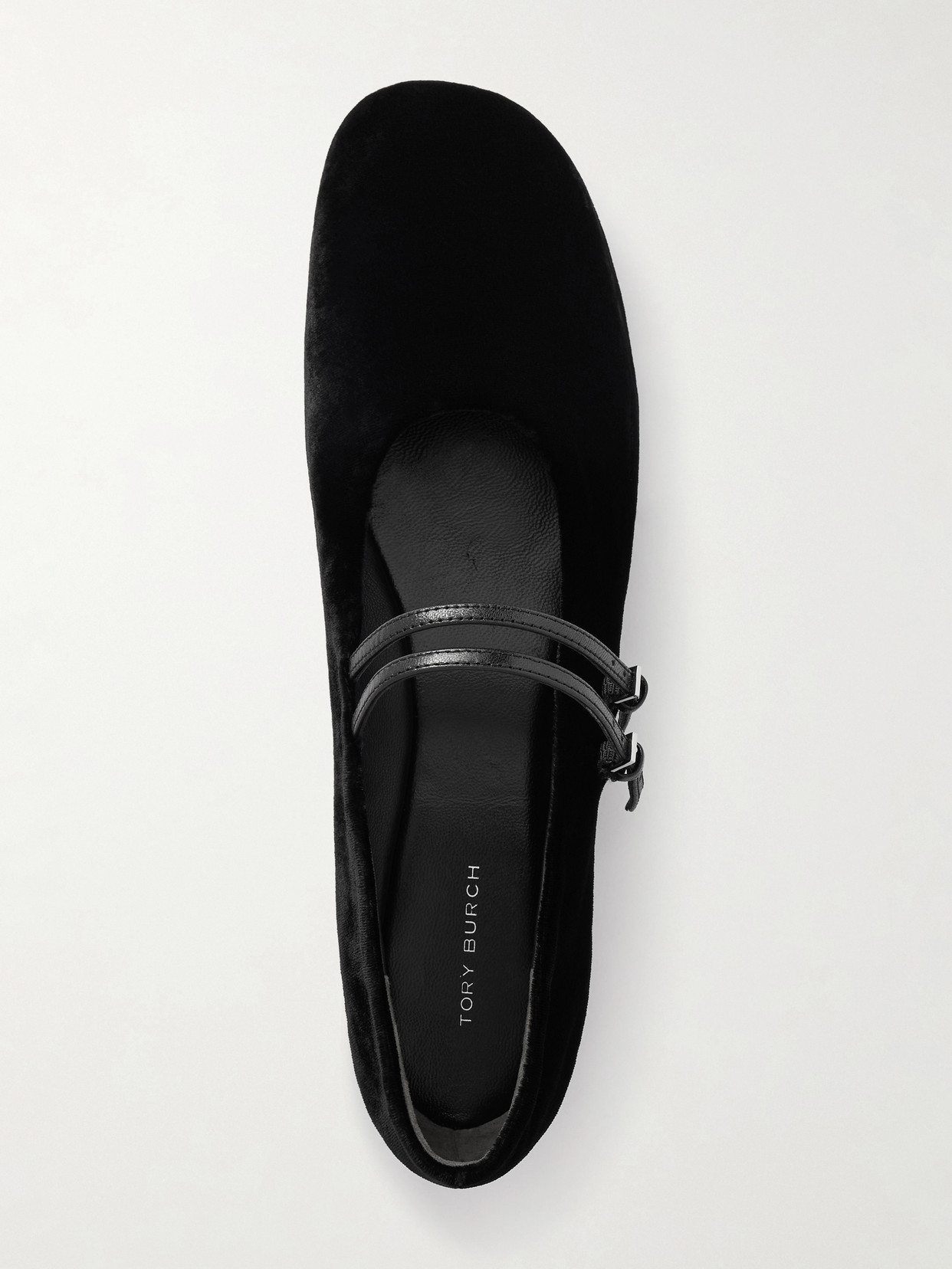 Velvet Mary Jane Ballet Flats