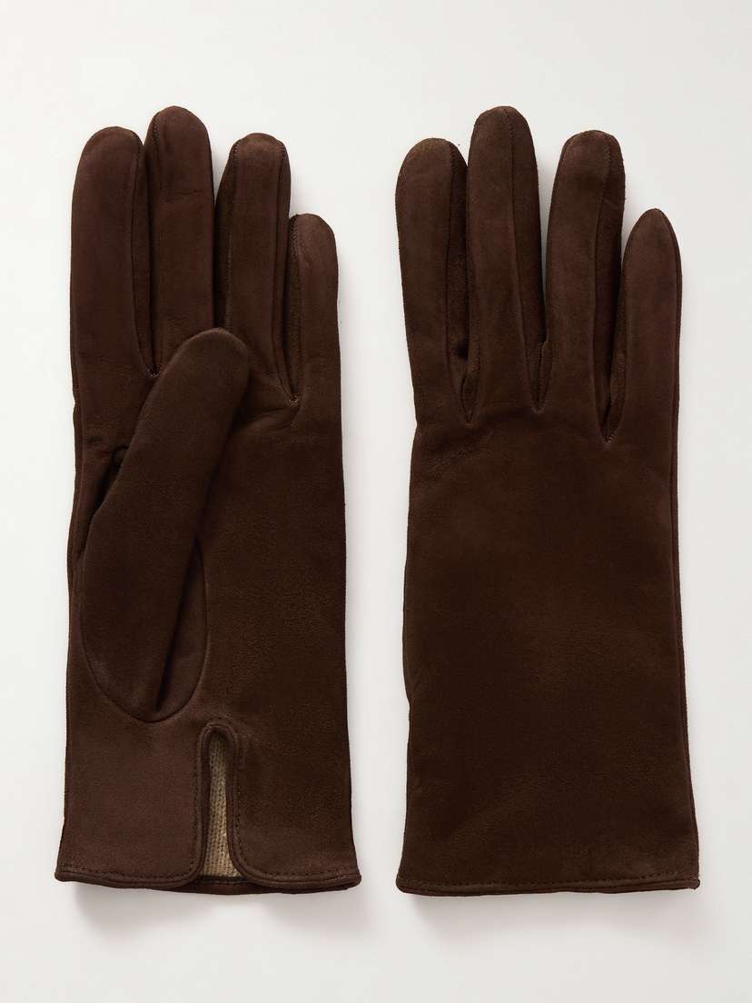Nour Hammour Suede Gloves