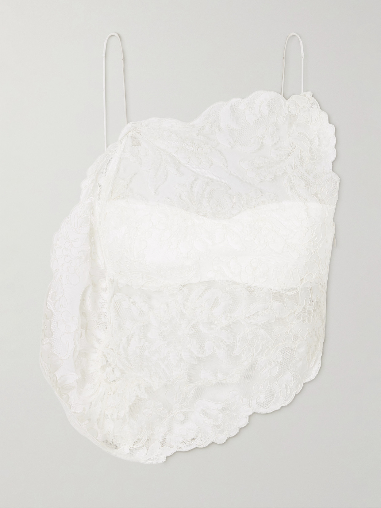 Christopher Esber Cotton Corded-lace Top In White