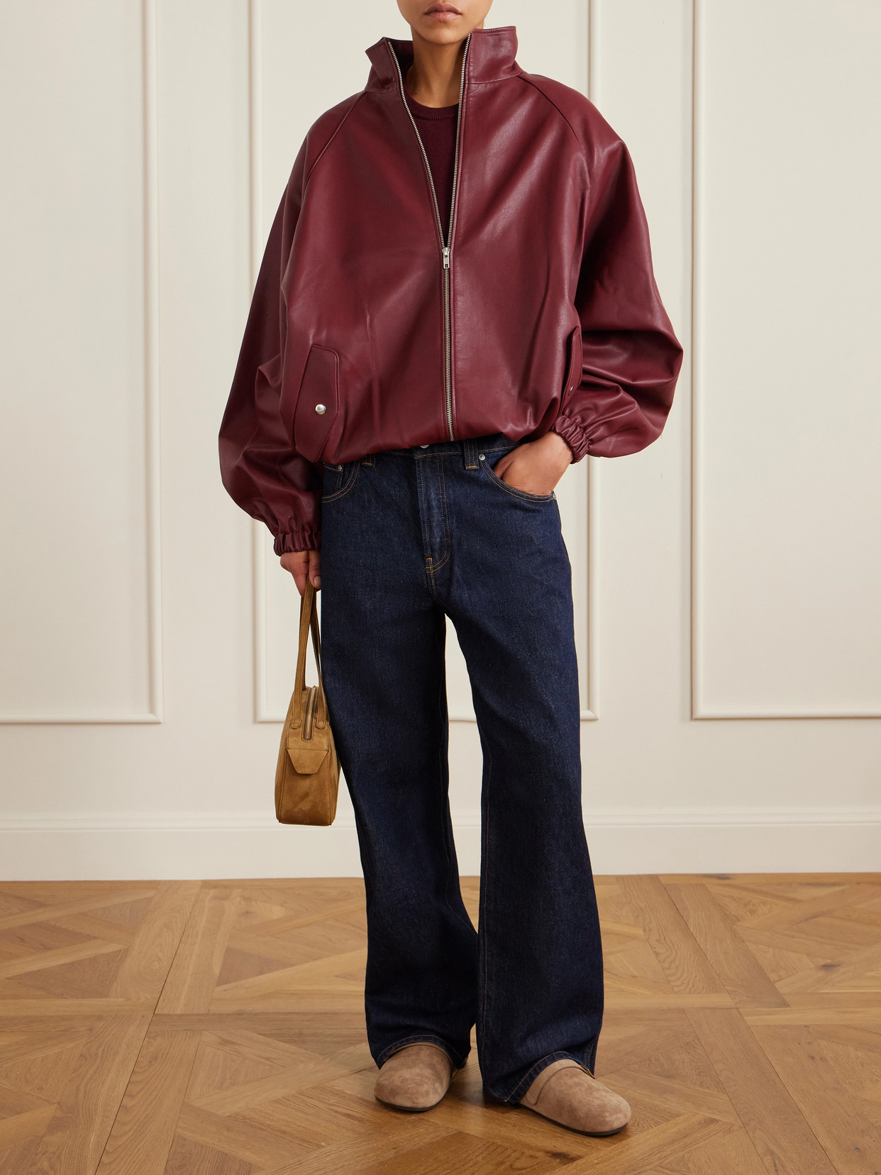 Tory Burch Mellow Beige Slip-on Mule With Metallic Logo Buckle In Suede Woman In Brown