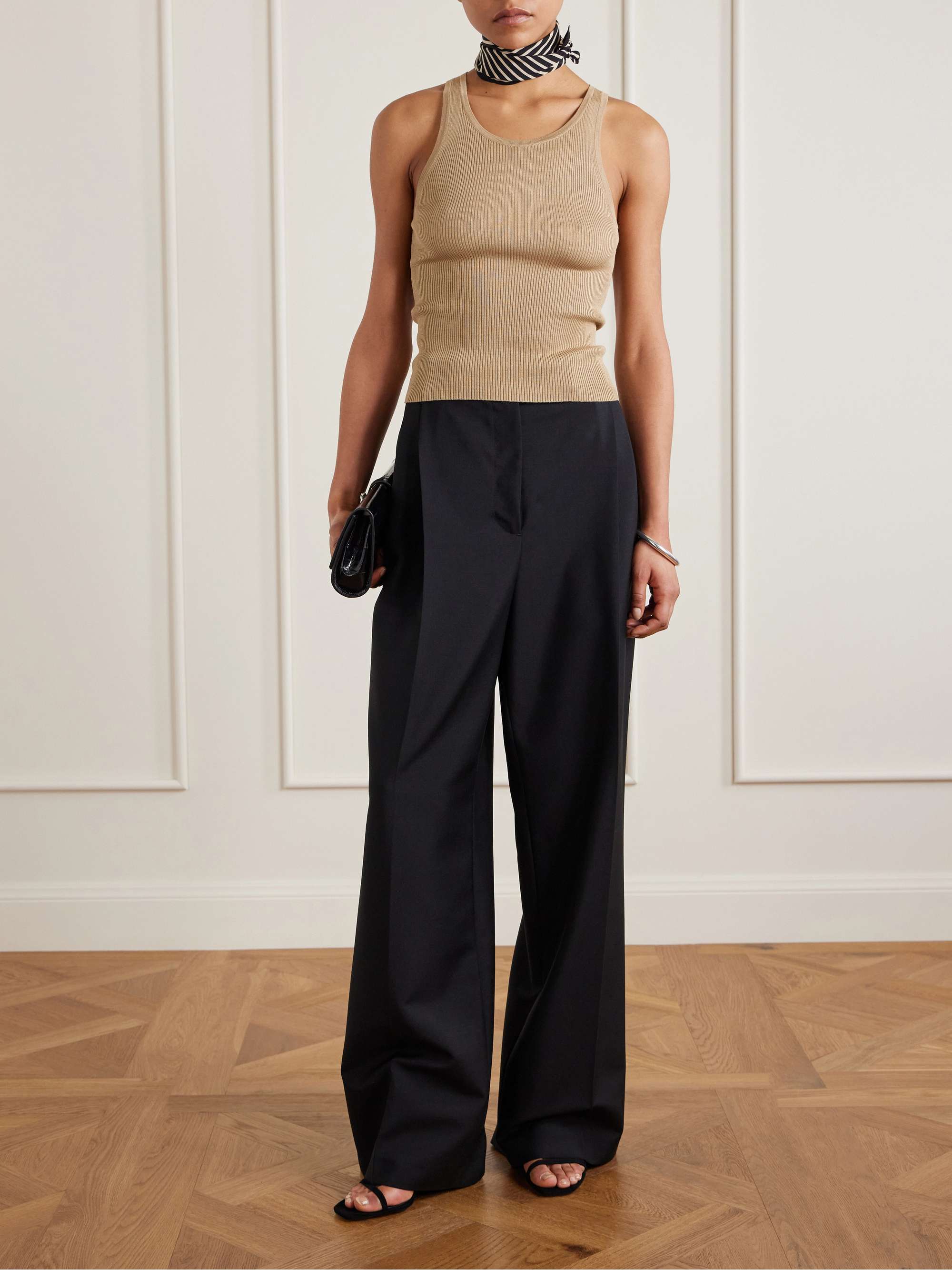 TORY BURCH Crystal-embellished suede sandals | NET-A-PORTER display picture 1
