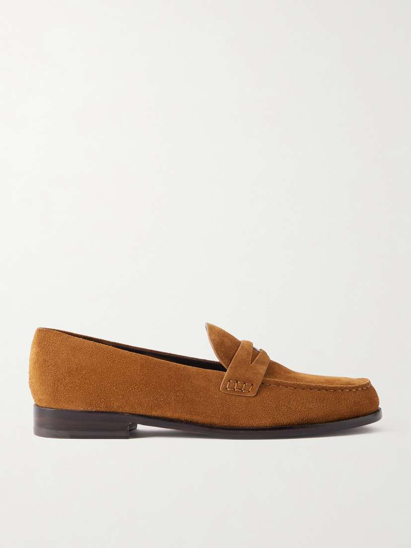 Tory Burch Suede Penny Loafers