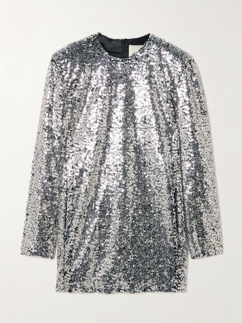 Isabel Marant Heliane Embellished Tulle Mini Dress