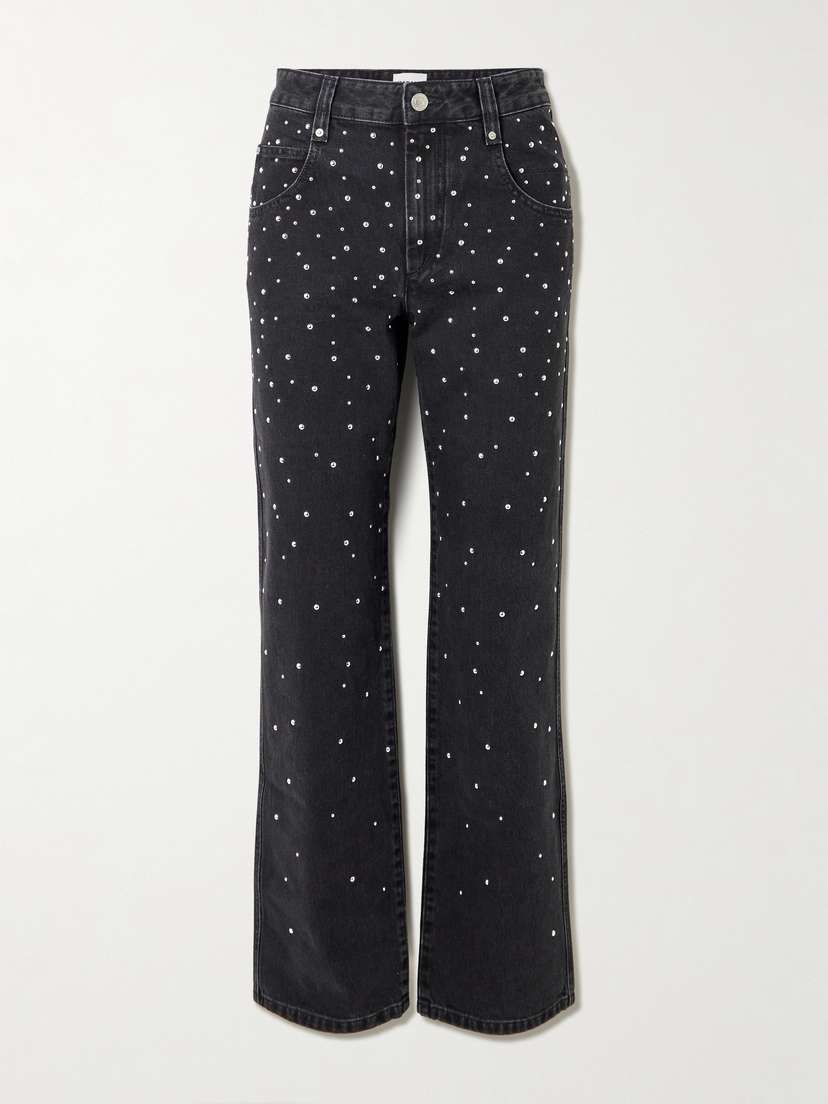 Isabel Marant Brinsa Studded High-rise Skinny Jeans