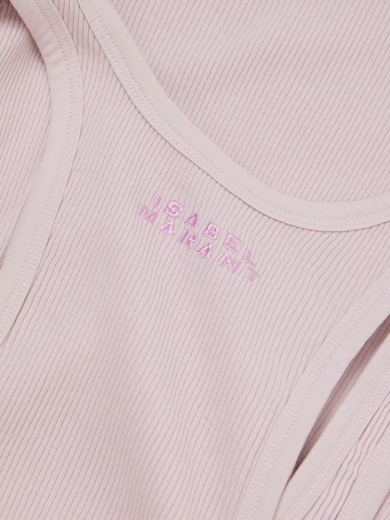 Thea Embroidered Ribbed Cotton-Jersey Tank