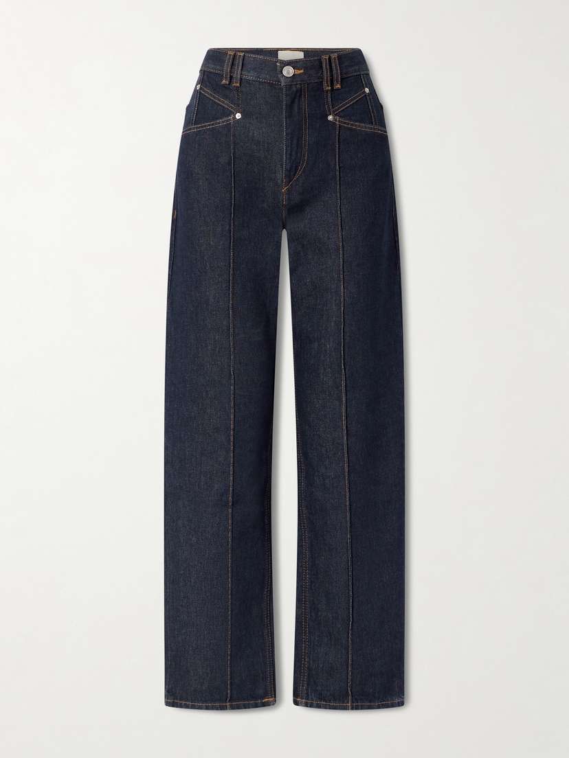 Isabel Marant Drolane Paneled Straight Jeans