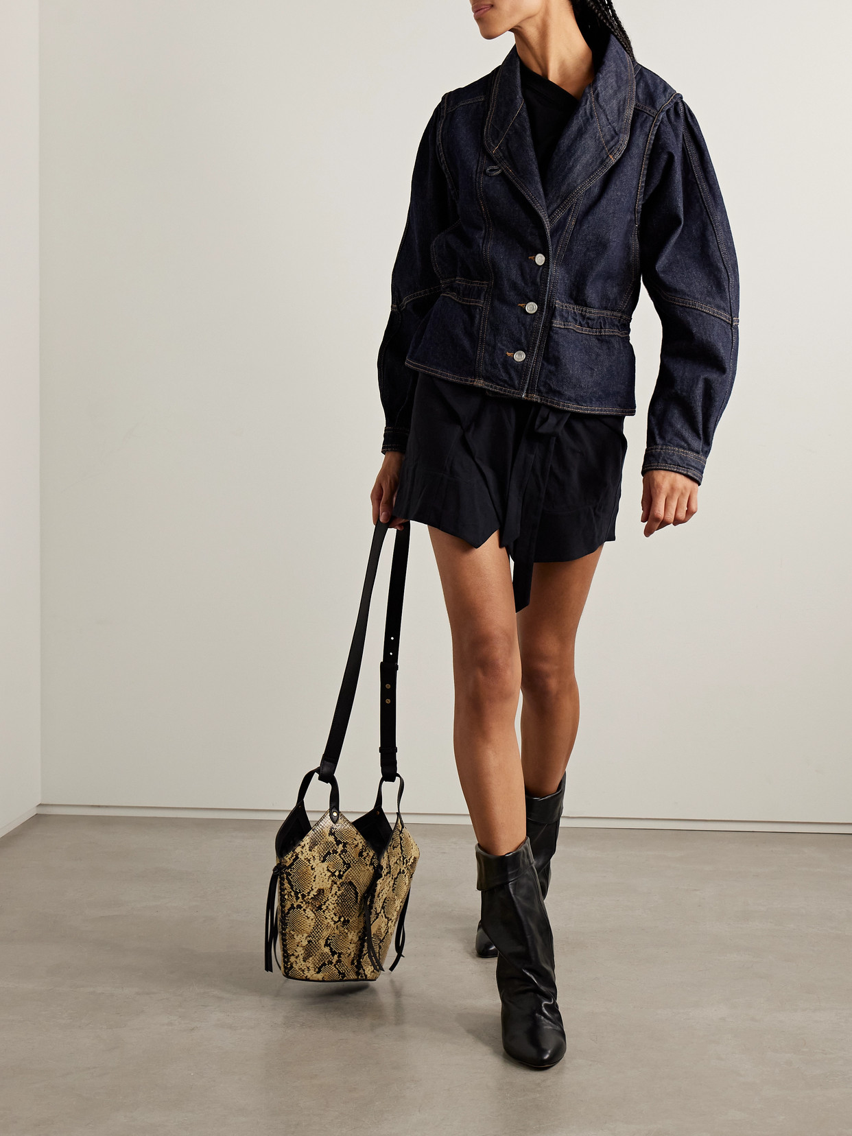 Isabel Marant Dolie Denim Jacket In Blue