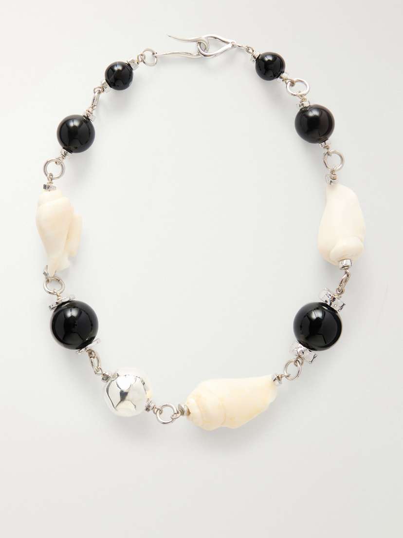 TOHUM Samsara Gold-plated, Seashell And Ceramic Necklace
