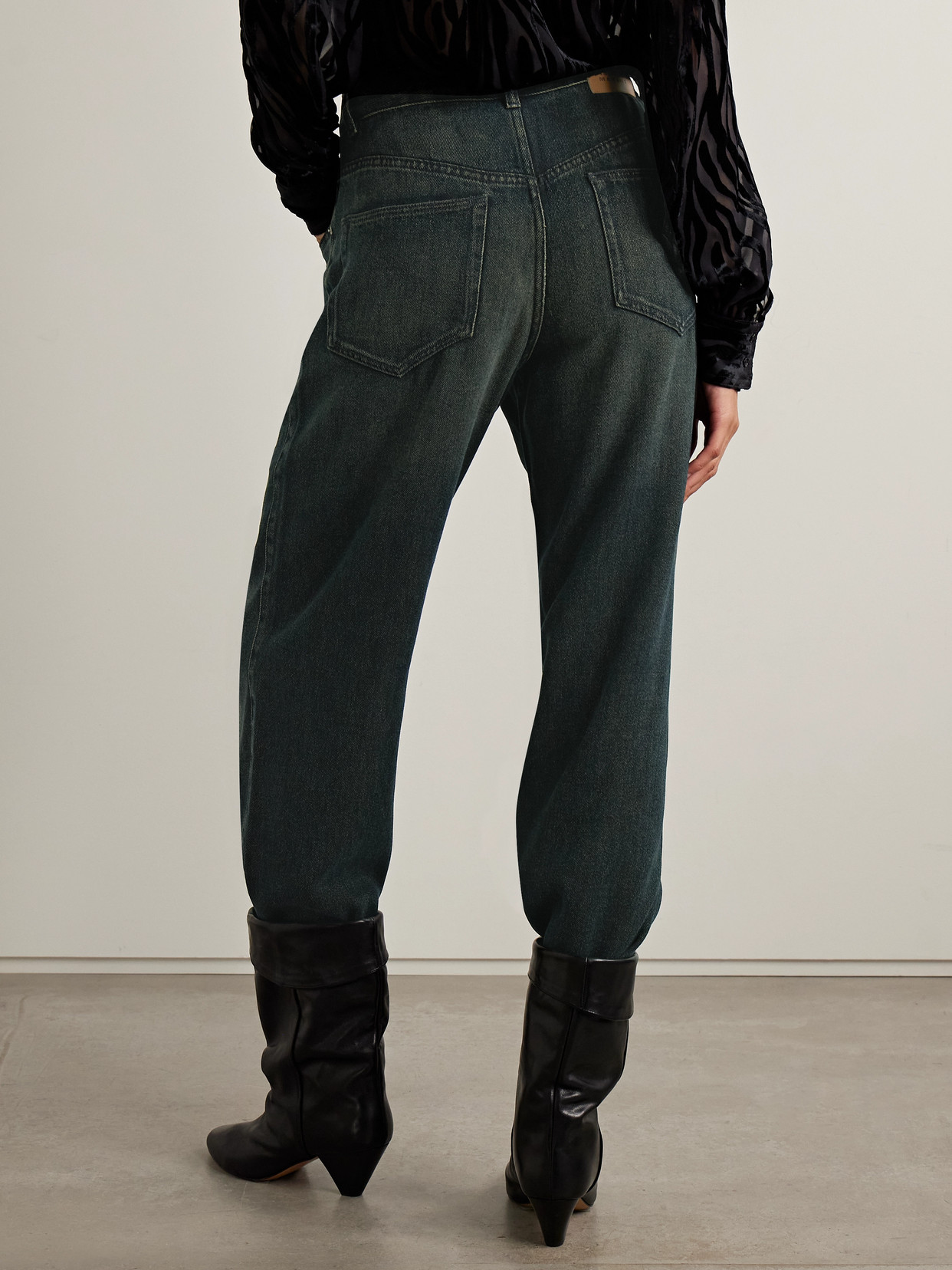 Isabel Marant Jenny High-rise Straight-leg Jeans In Blue