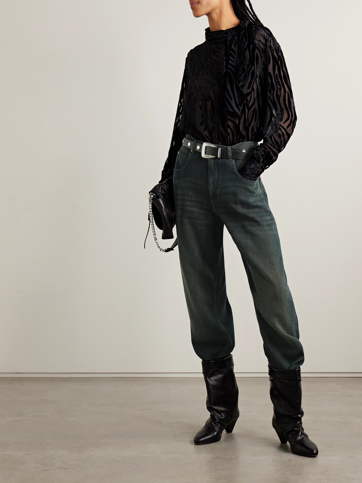 Isabel Marant Jenny High-rise Straight-leg Jeans In Blue