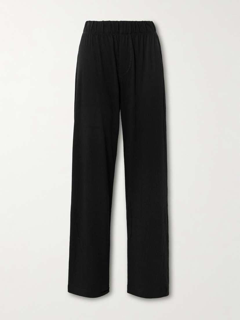 ÉTERNE Lounge Cotton And Modal-blend Jersey Staight-leg Pants