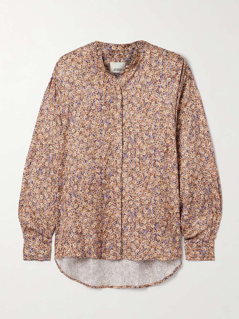 Isabel Marant Harlow Floral-print Crepe Blouse