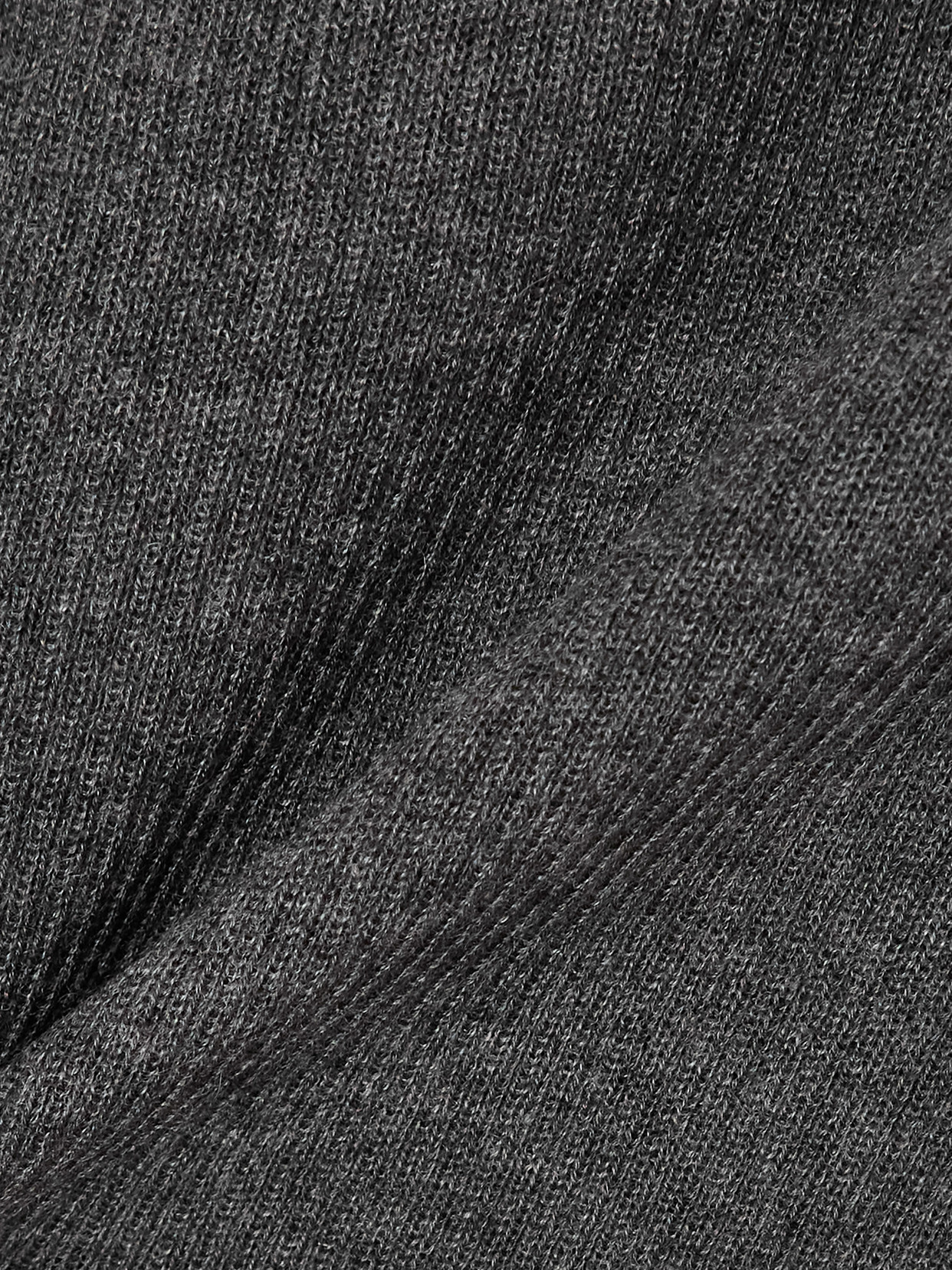 Éterne - Baby Tee Cropped Ribbed Cashmere T-Shirt