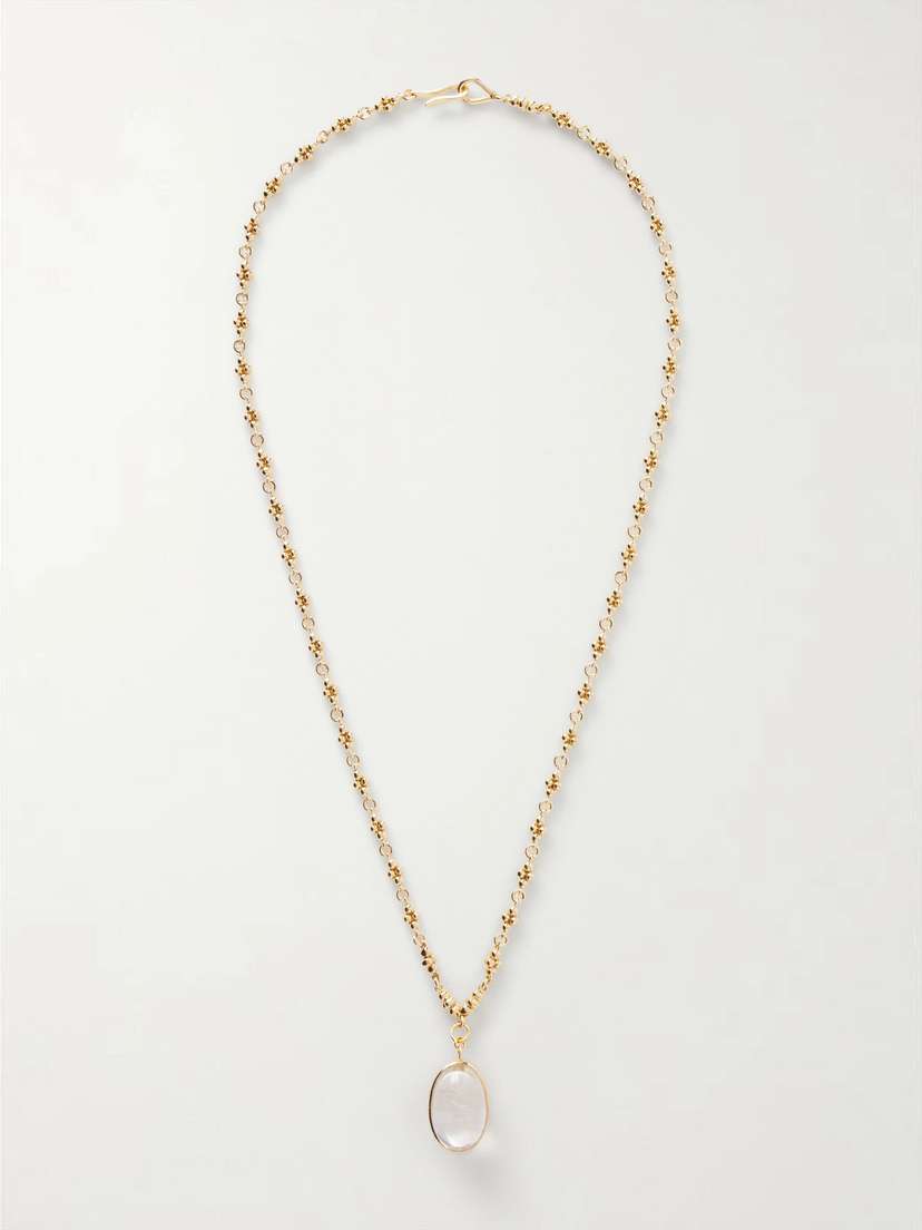 TOHUM Rock Crystal Gold-plated Necklace