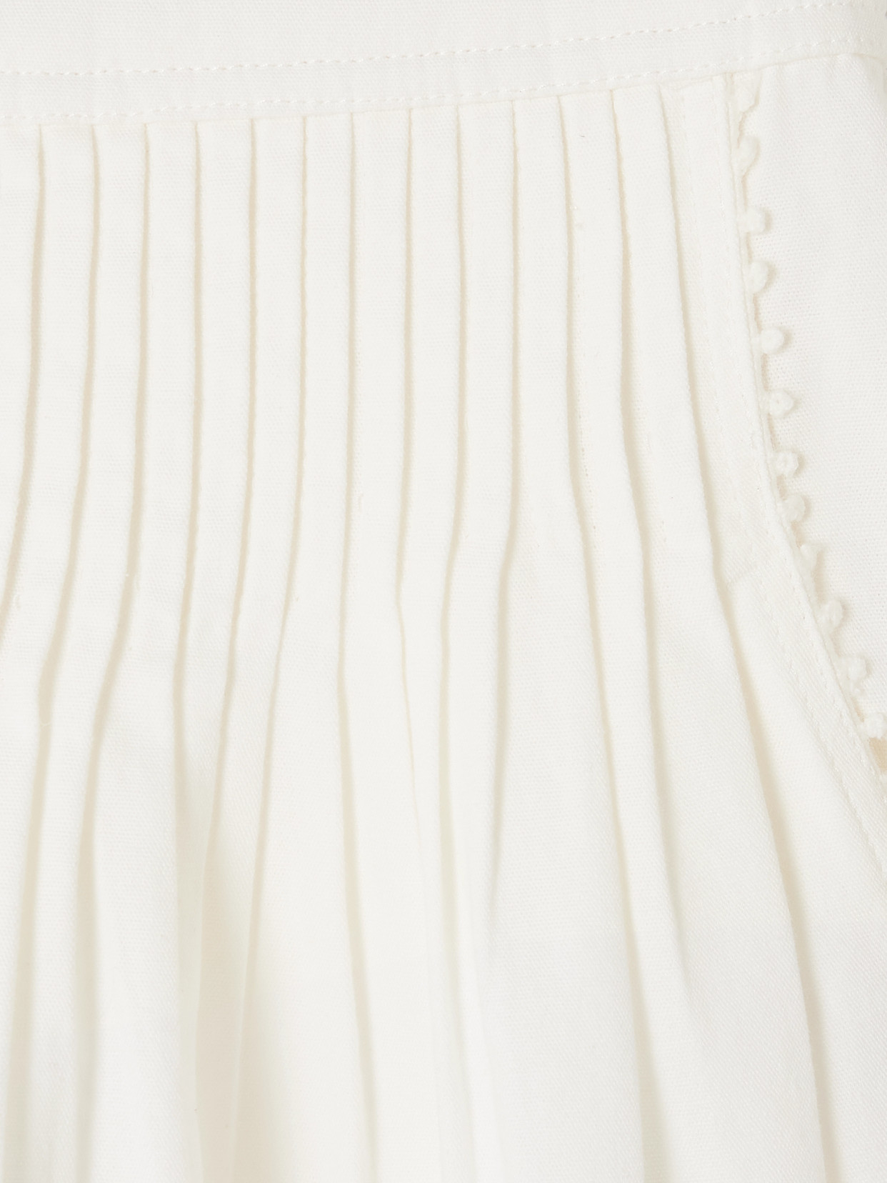 Isabel Marant Cybila Pintucked Cotton Shorts In White