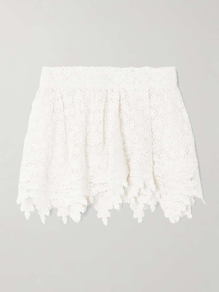Isabel Marant Hanta Crocheted Cotton Shorts