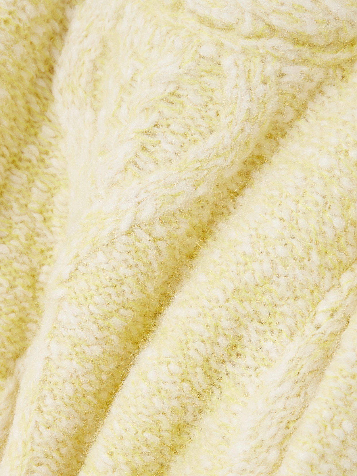 Isabel Marant Dorota Cable-knit Alpaca-blend Sweater In Yellow