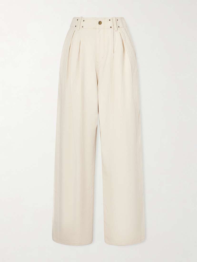 Isabel Marant Ireme Embellished Wide-leg Jeans