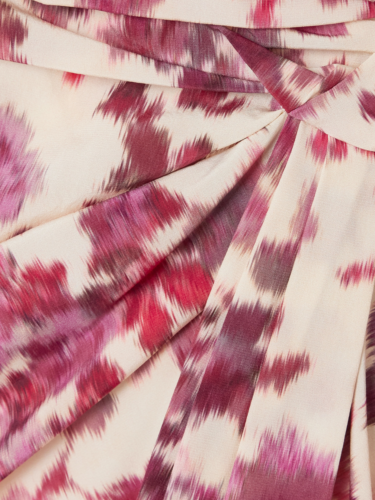 Isabel Marant Ovia Draped Floral-print Silk-blend Mini Skirt In Pink