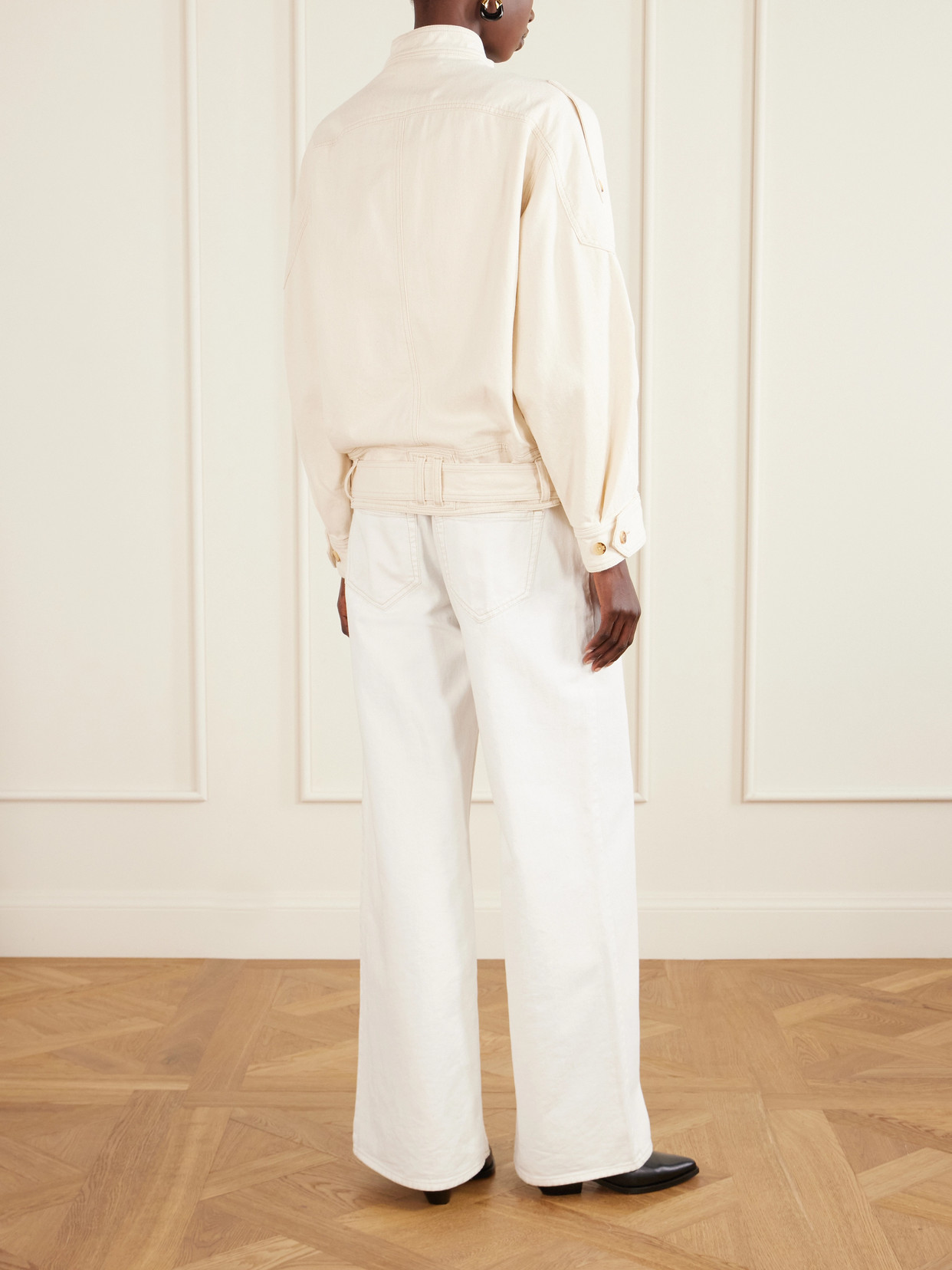 Isalya Belted Denim Jacket