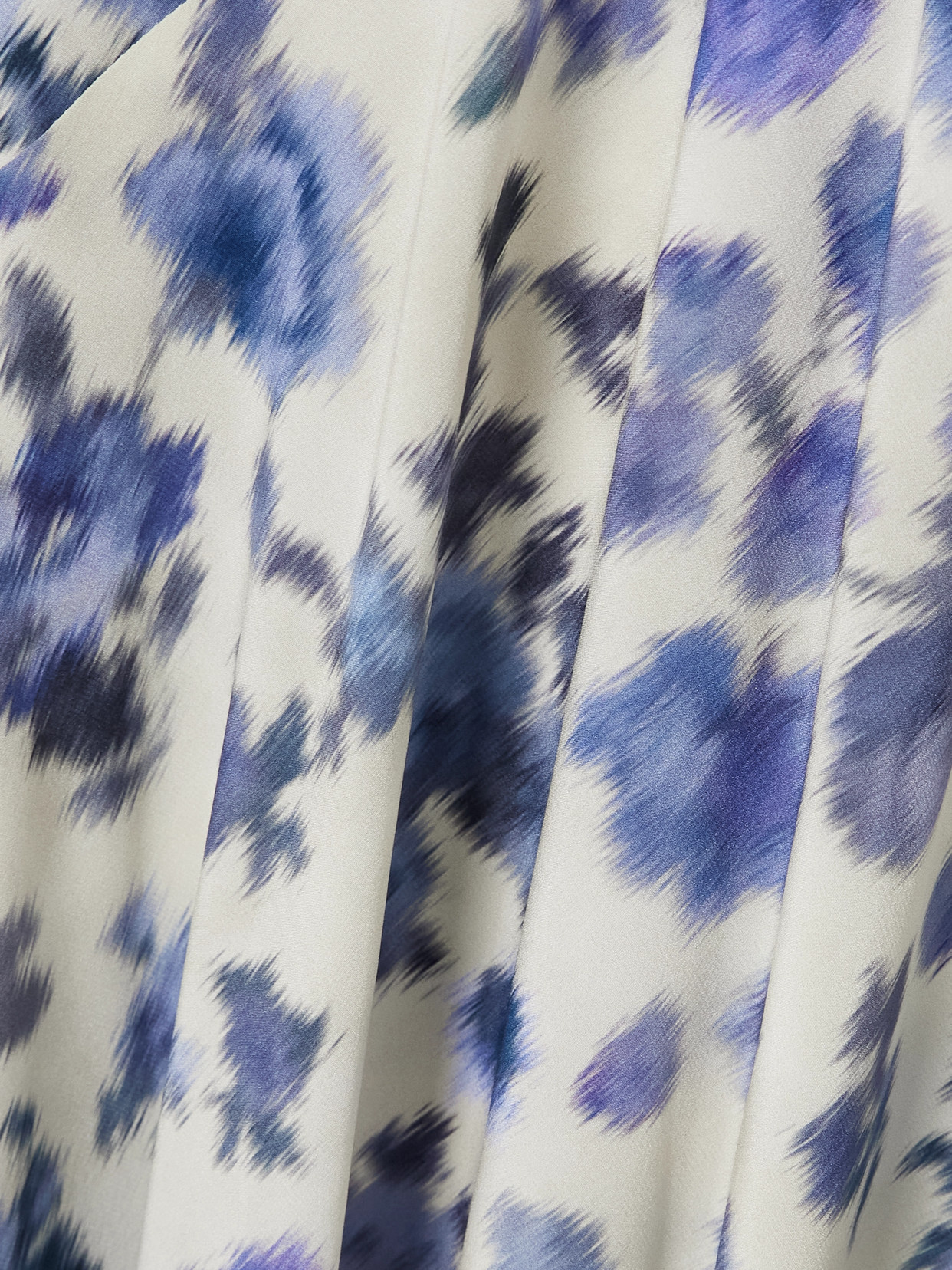 Isabel Marant Sakura Pleated Floral-print Silk-blend Midi Skirt In Blue