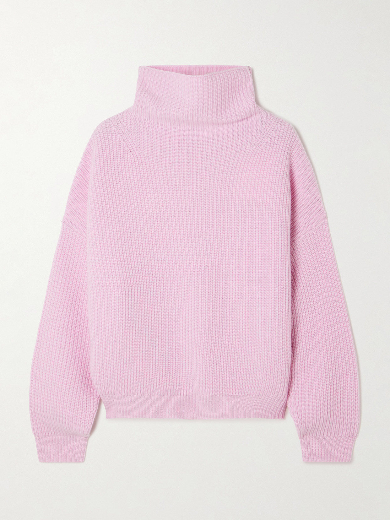 Brooke Ribbed Merino Wool And Cashmere-Blend Turtleneck Sweater