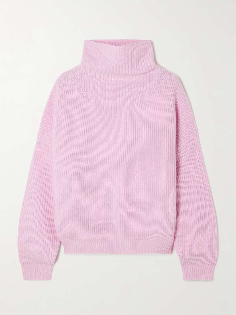 Isabel Marant Brooke Ribbed Merino Wool And Cashmere-blend Turtleneck Sweater