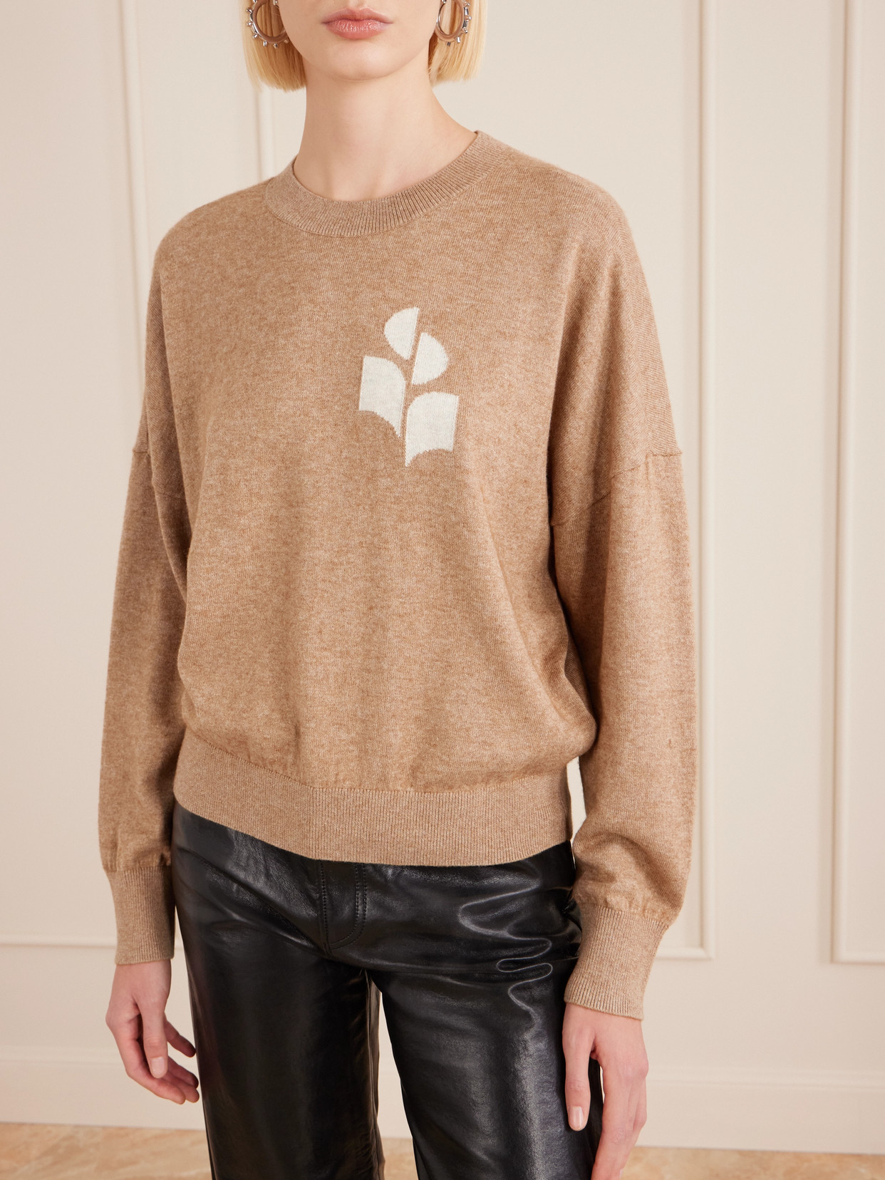 Marant Étoile - Marisans Intarsia Cotton And Wool-Blend Sweater