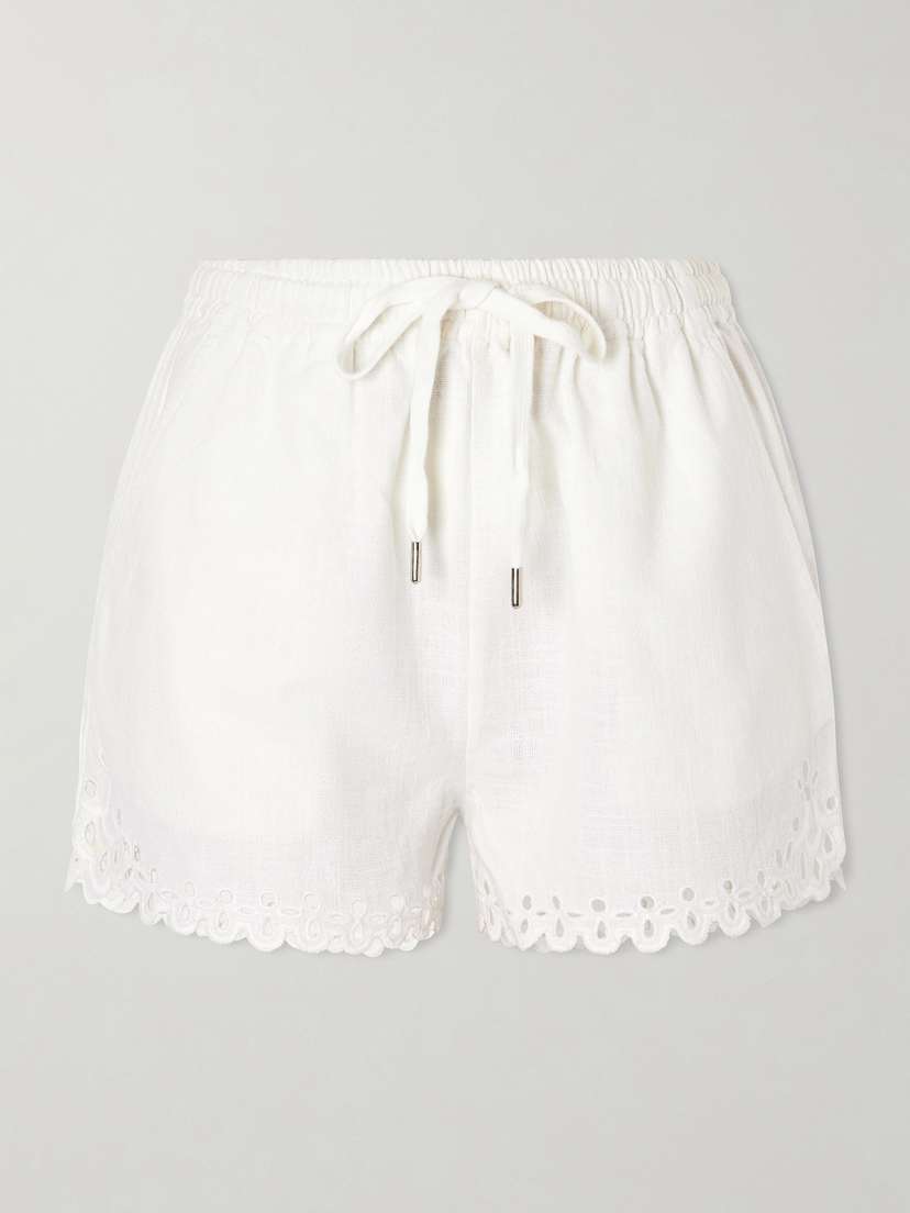 Marant Étoile Balyme Broderie Anglaise Cotton Shorts