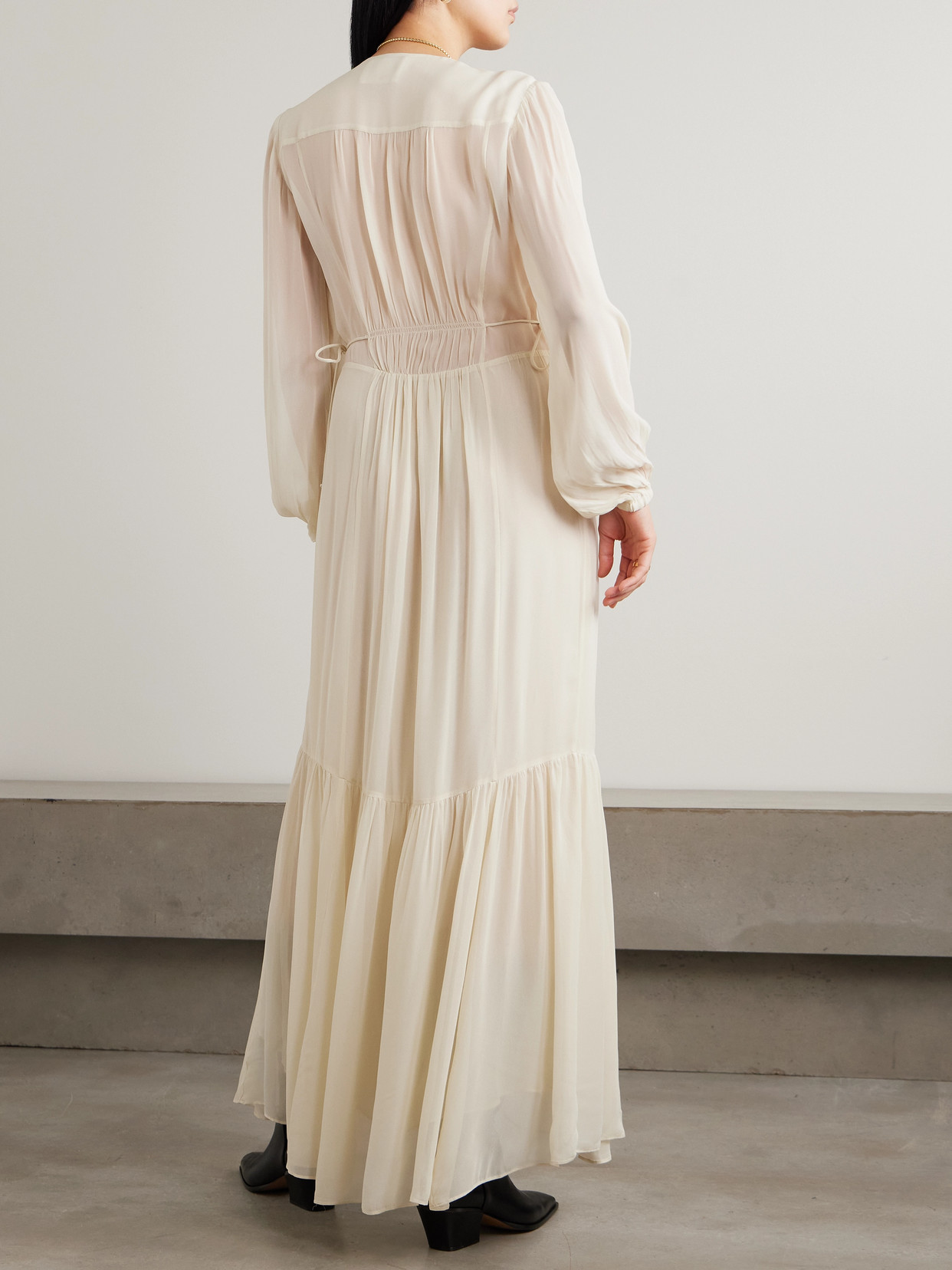 Isabel Marant Étoile Isabel Marant Etoile Briane Long Ecru Dress In White