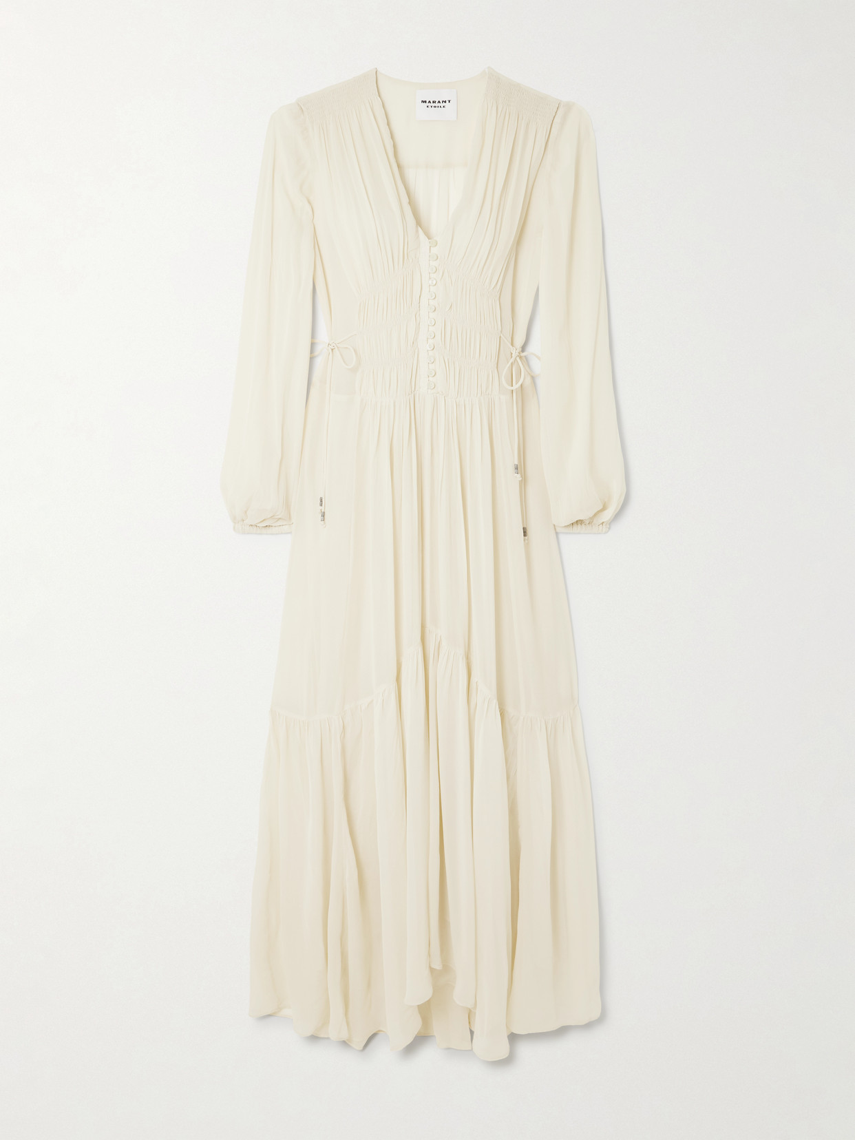 Isabel Marant Étoile Isabel Marant Etoile Briane Long Ecru Dress In White