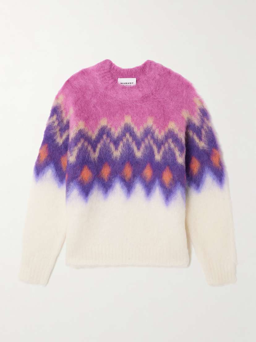Marant Étoile Ambre Intarsia-knit Sweater