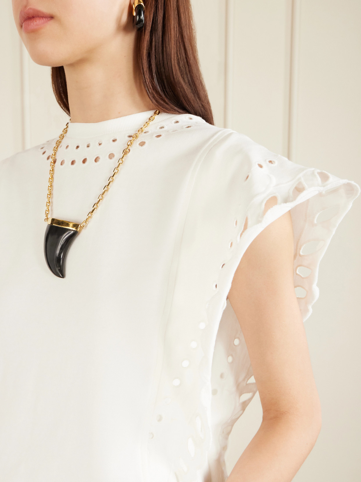 Marant Étoile - Odyle Broderie Anglaise Cotton Top
