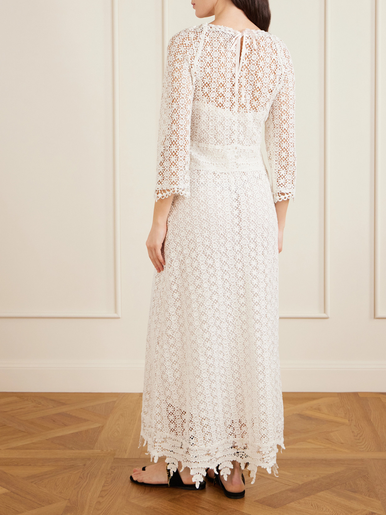 Isabel Marant Hydra Cotton-guipure Lace Maxi Dress In White