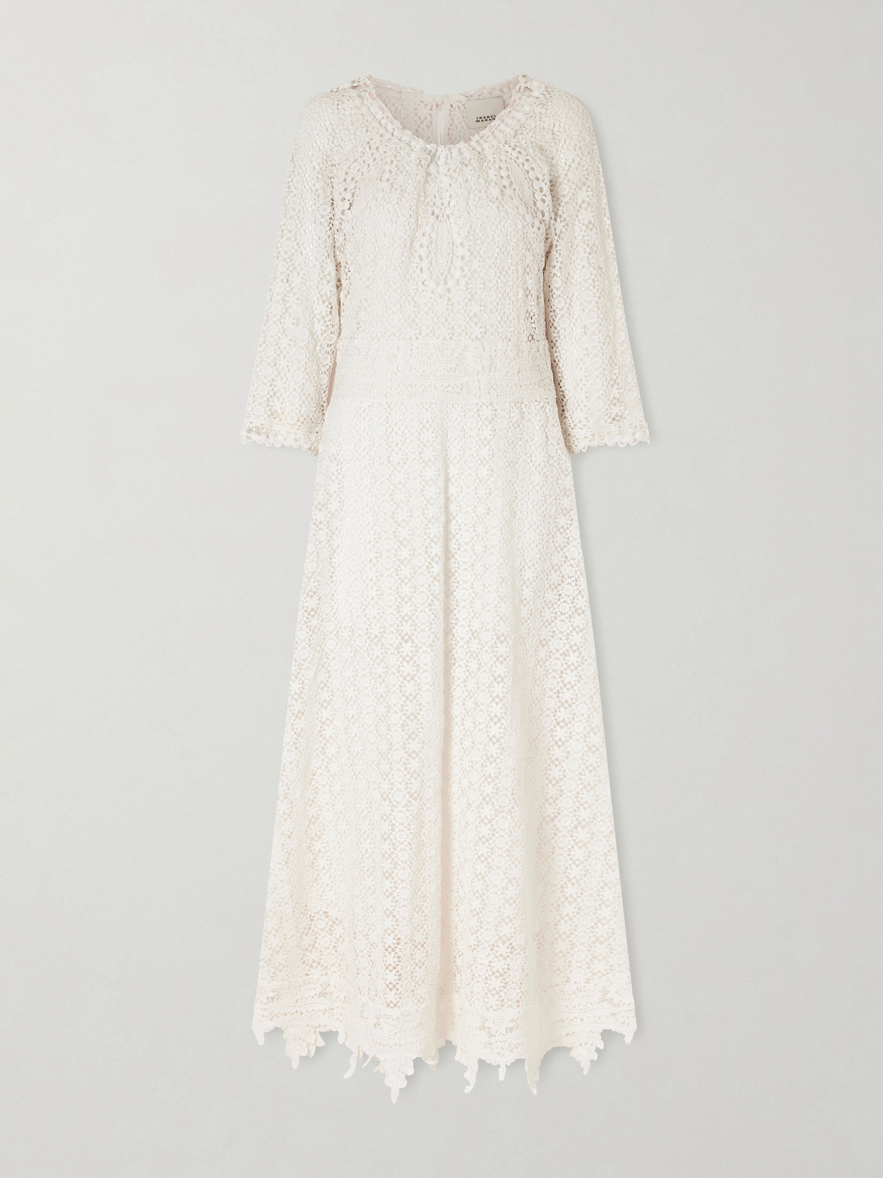 Isabel Marant Hydra Cotton-guipure Lace Maxi Dress In White