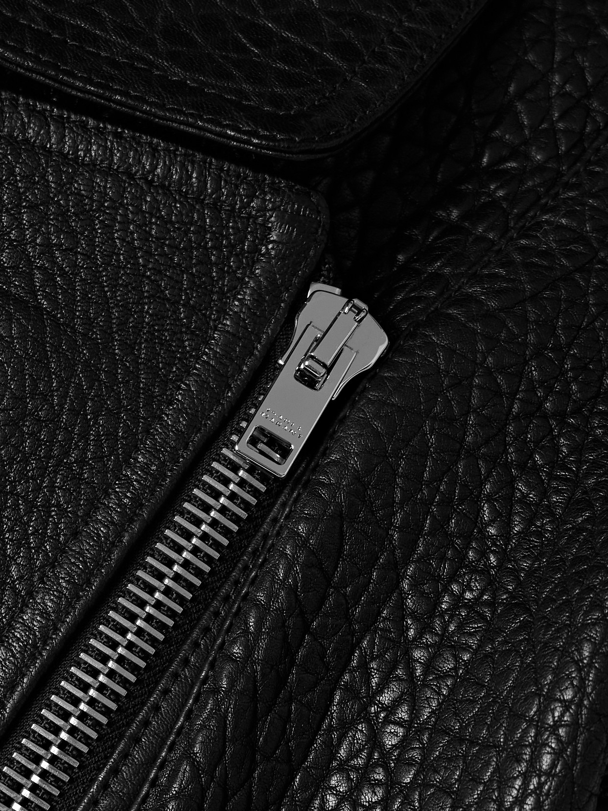 Isabel Marant Aneli Textured-leather Jacket In Black