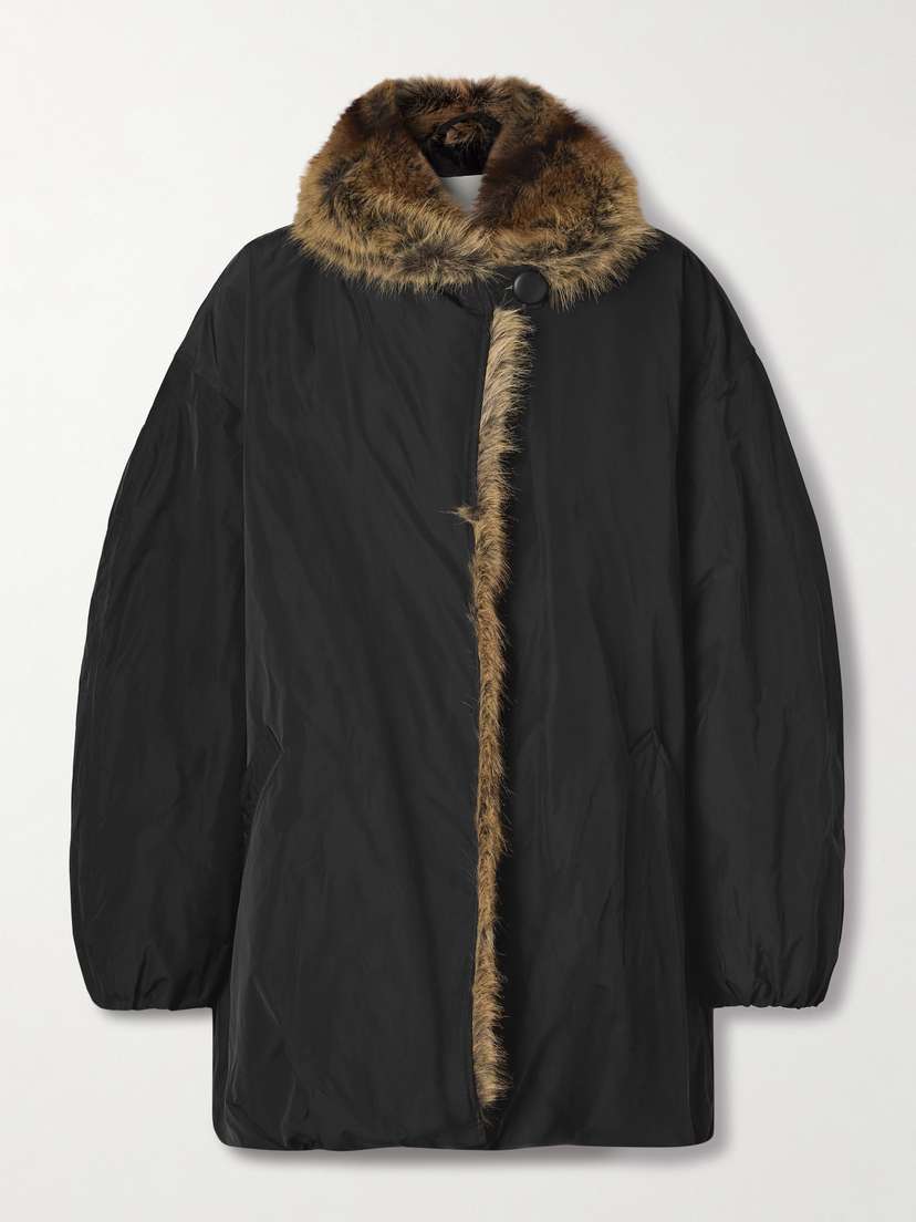 Isabel Marant Cardine Plush-trimmed Padded Shell Jacket