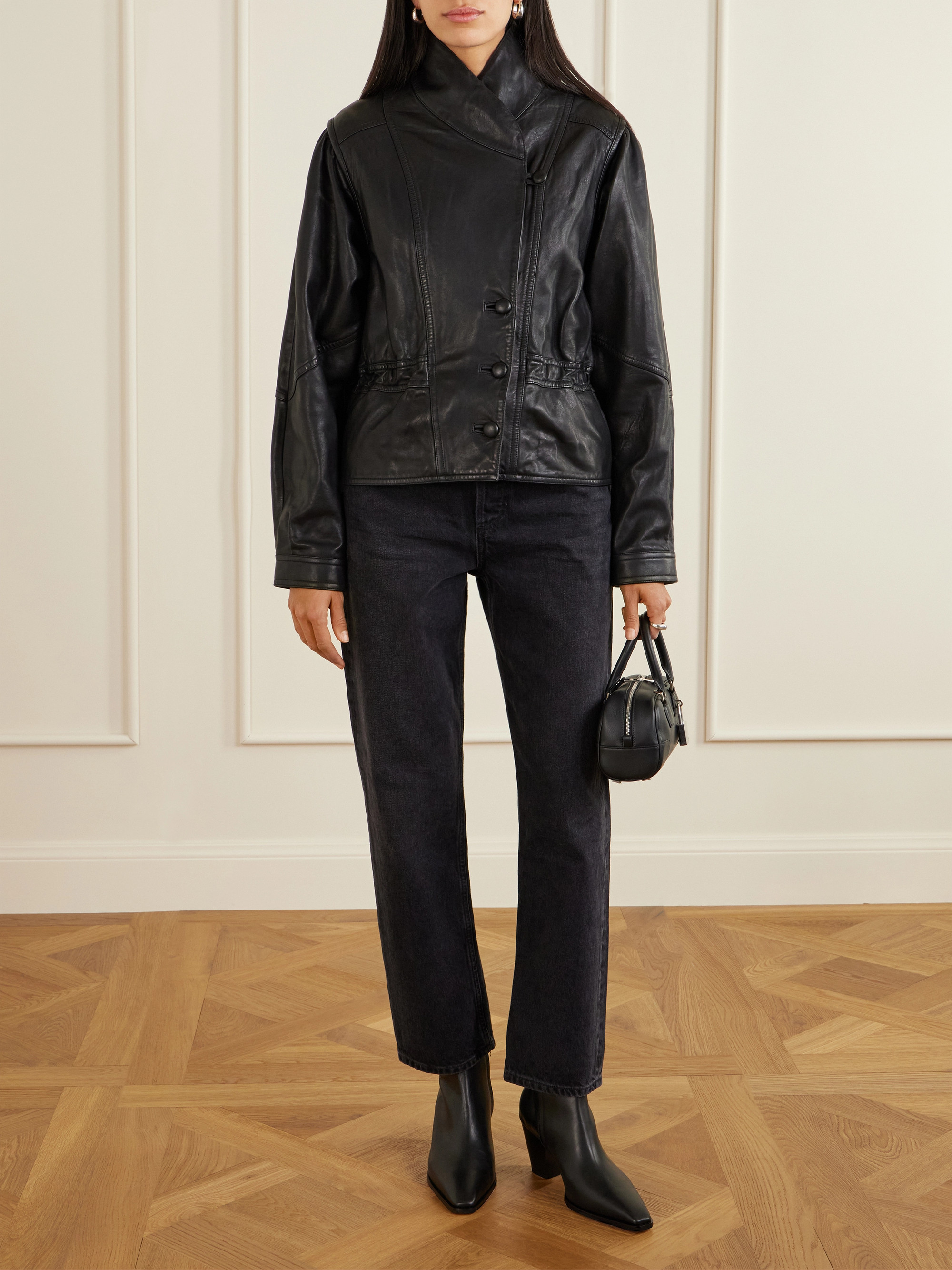 Isabel Marant - Leather biker jacket | Plush