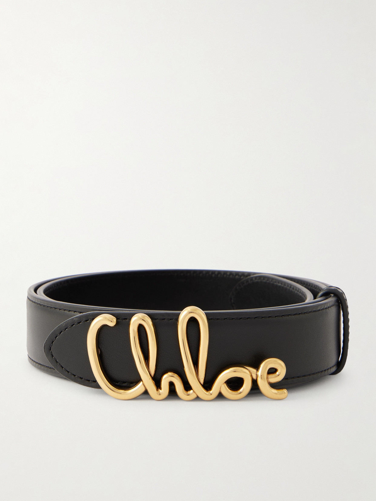 Chloé Leather Belt In Black