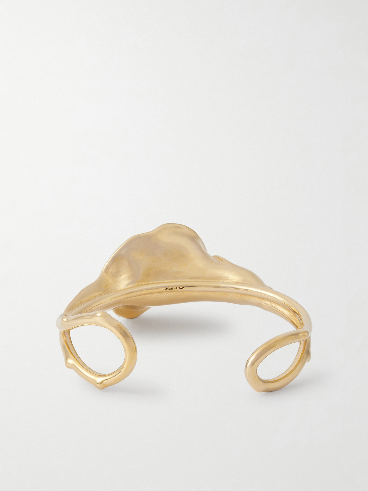 Chloé Flower Soul Gold-tone Rose Quartz Cuff In Gold