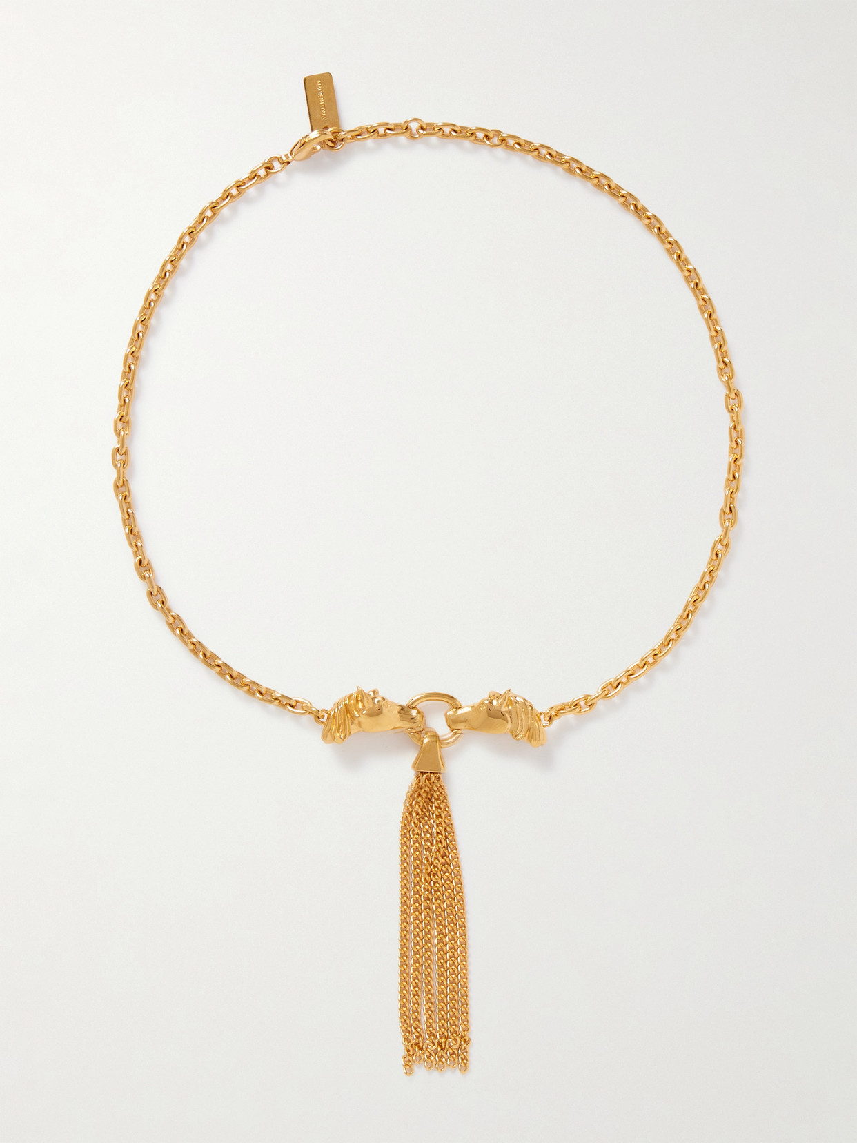Chloé Tasseled Gold-tone Necklace