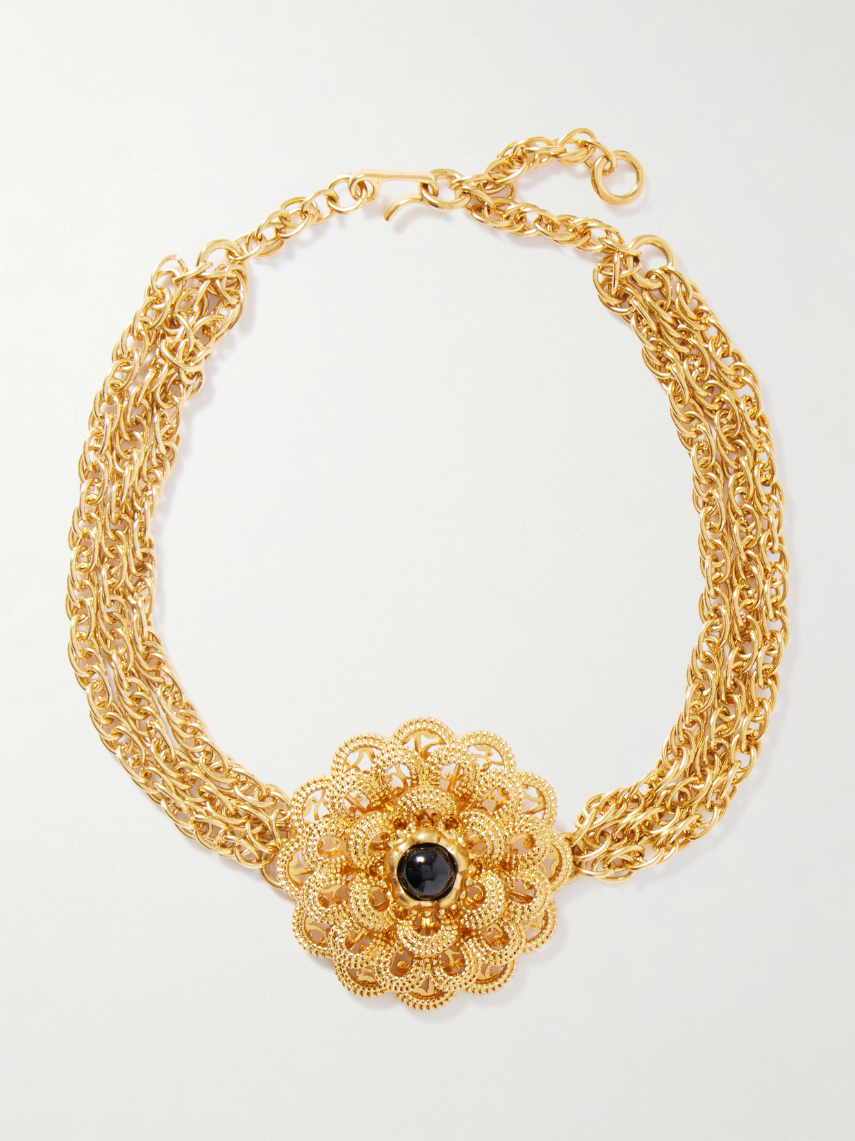 Chloé Gold-tone Marble Necklace