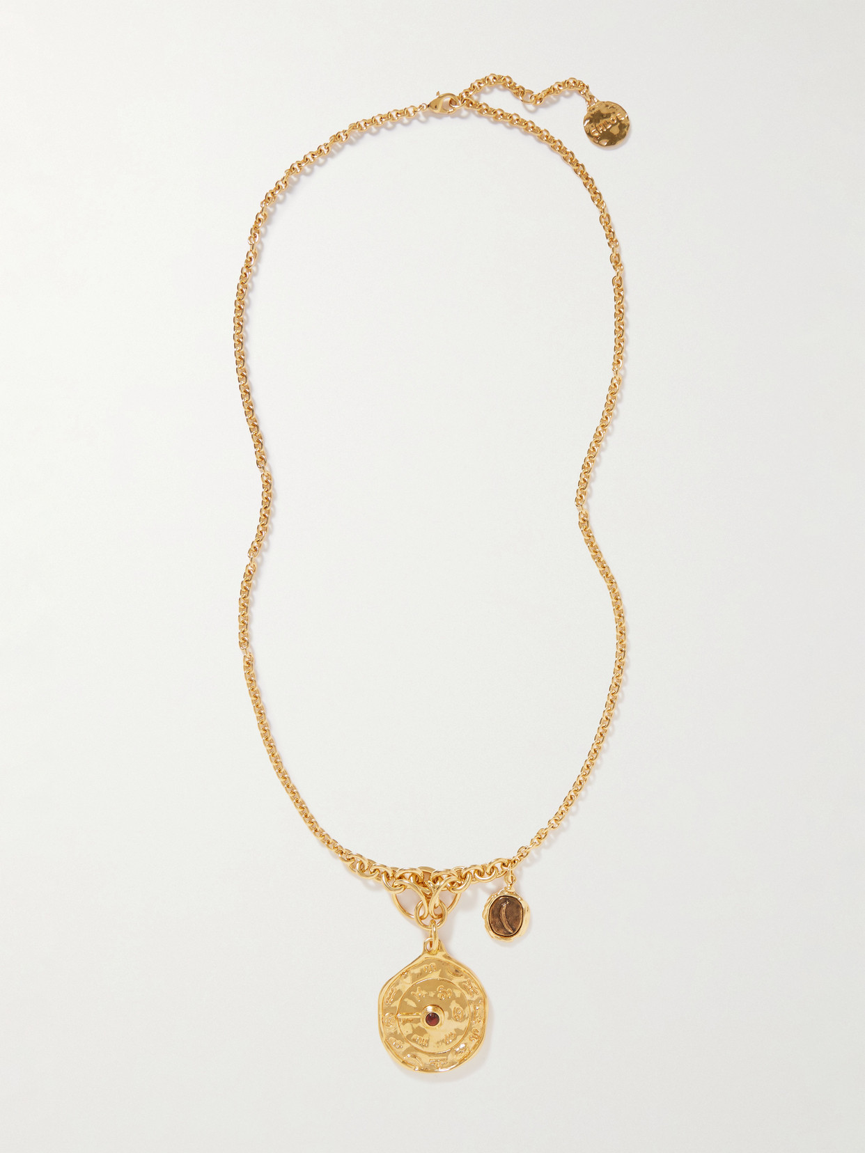 Chloé Gold-tone Jasper Necklace In Gold