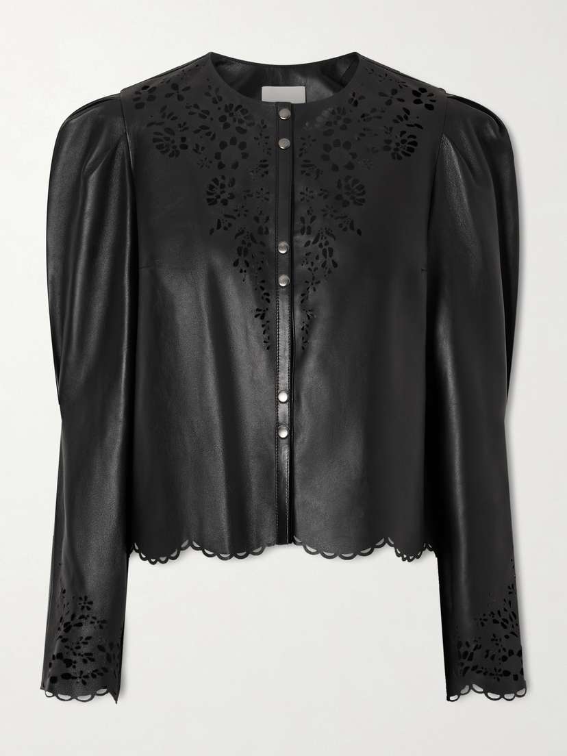 Isabel Marant Nerida Laser-cut Leather Jacket