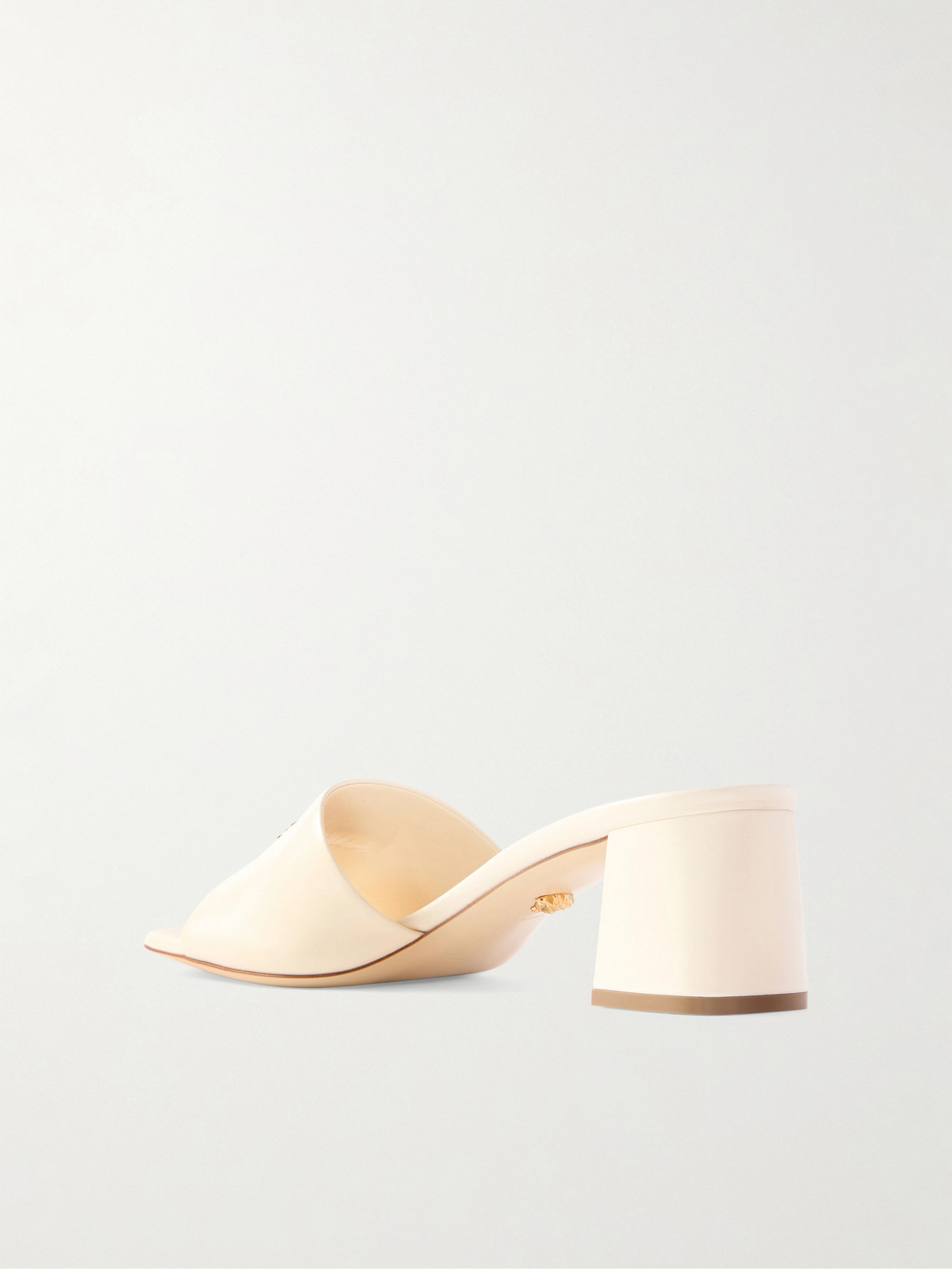 Embellished Leather Mules